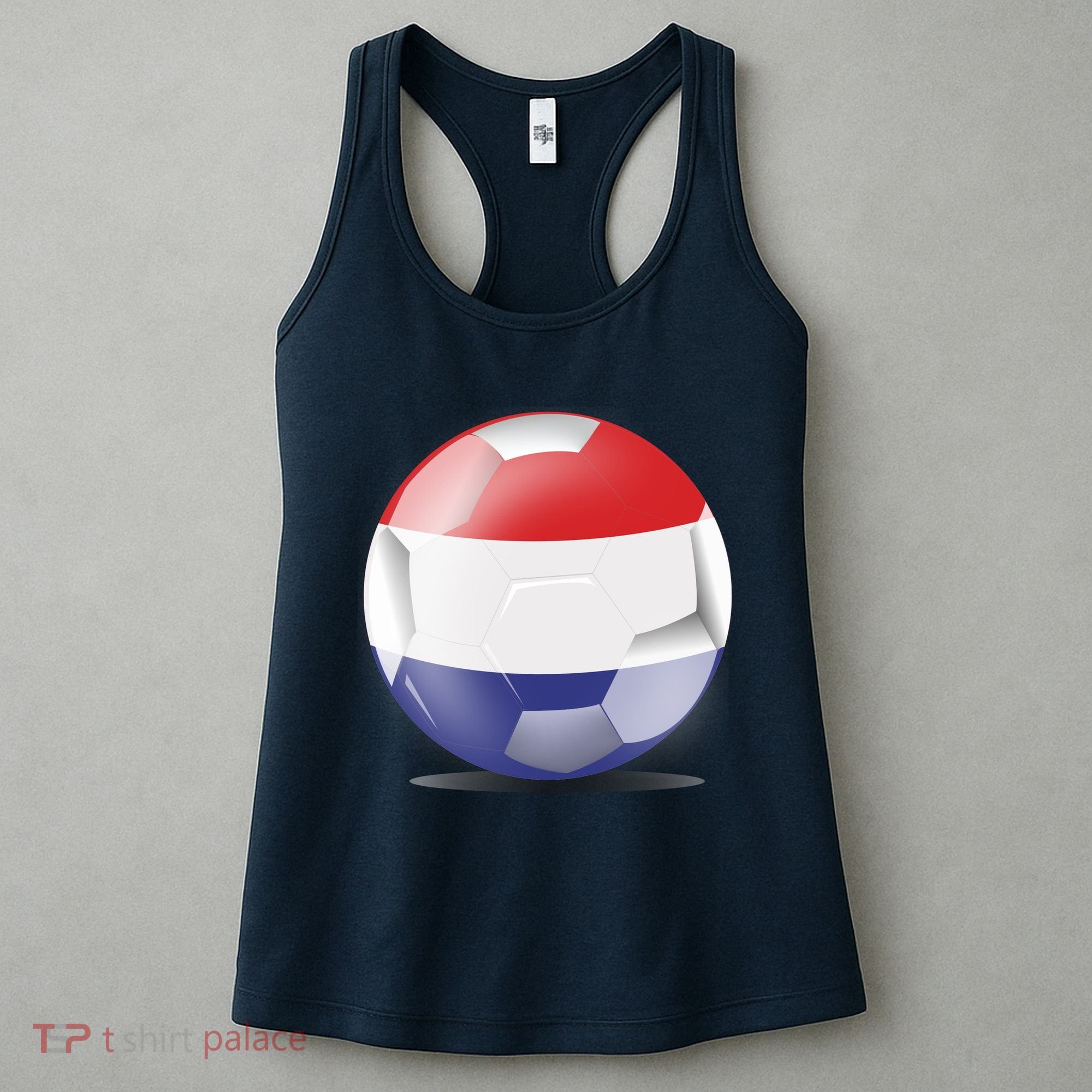 Soccer Ball Country Flag Netherlands Women's Tank Top