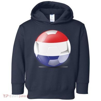 Soccer Ball Country Flag Netherlands Toddler Hoodie