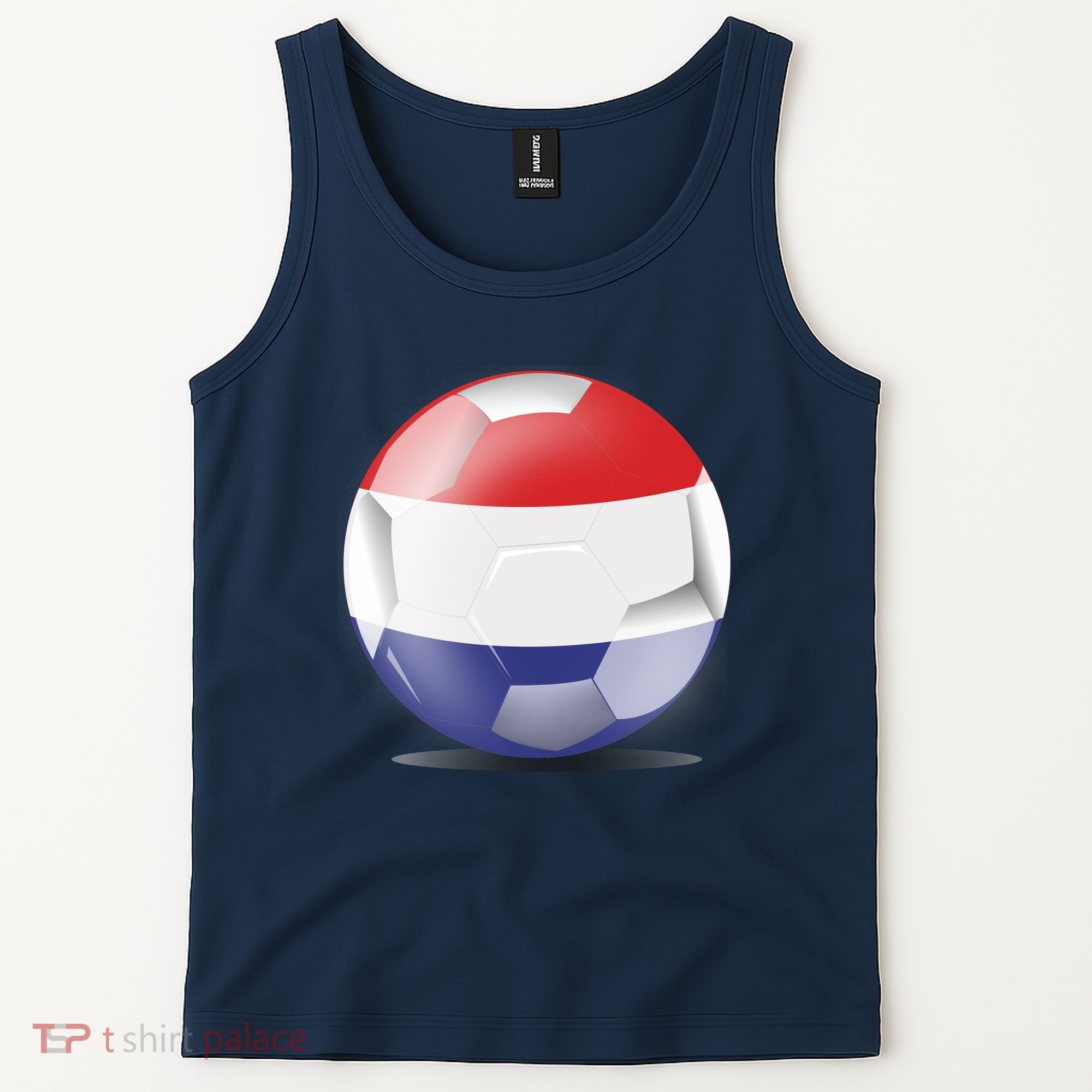 Soccer Ball Country Flag Netherlands Tank Top