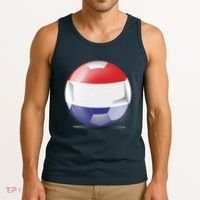 Soccer Ball Country Flag Netherlands Tank Top thumb 3