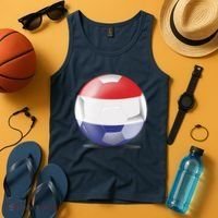 Soccer Ball Country Flag Netherlands Tank Top thumb 4