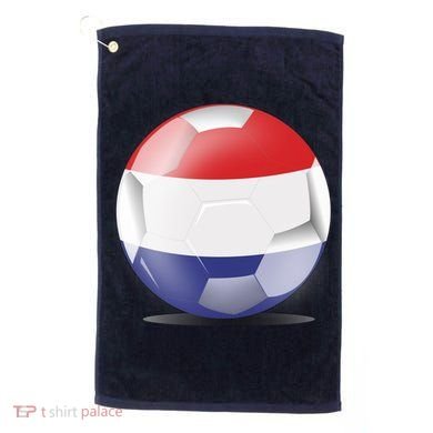 Soccer Ball Country Flag Netherlands Golf Towel