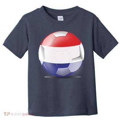Soccer Ball Country Flag Netherlands Toddler T-Shirt