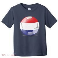 Soccer Ball Country Flag Netherlands Toddler T-Shirt thumb 0