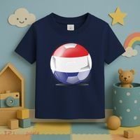 Soccer Ball Country Flag Netherlands Toddler T-Shirt thumb 3