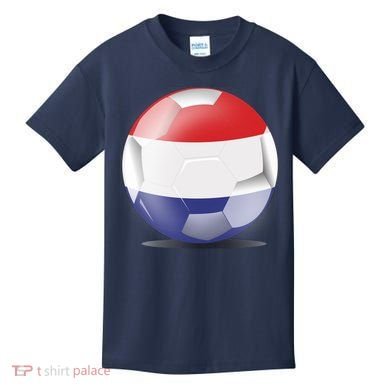 Soccer Ball Country Flag Netherlands Kids T-Shirt