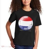 Soccer Ball Country Flag Netherlands Kids T-Shirt thumb 2