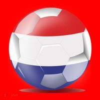 Soccer Ball Country Flag Netherlands Santa Hat thumb 1