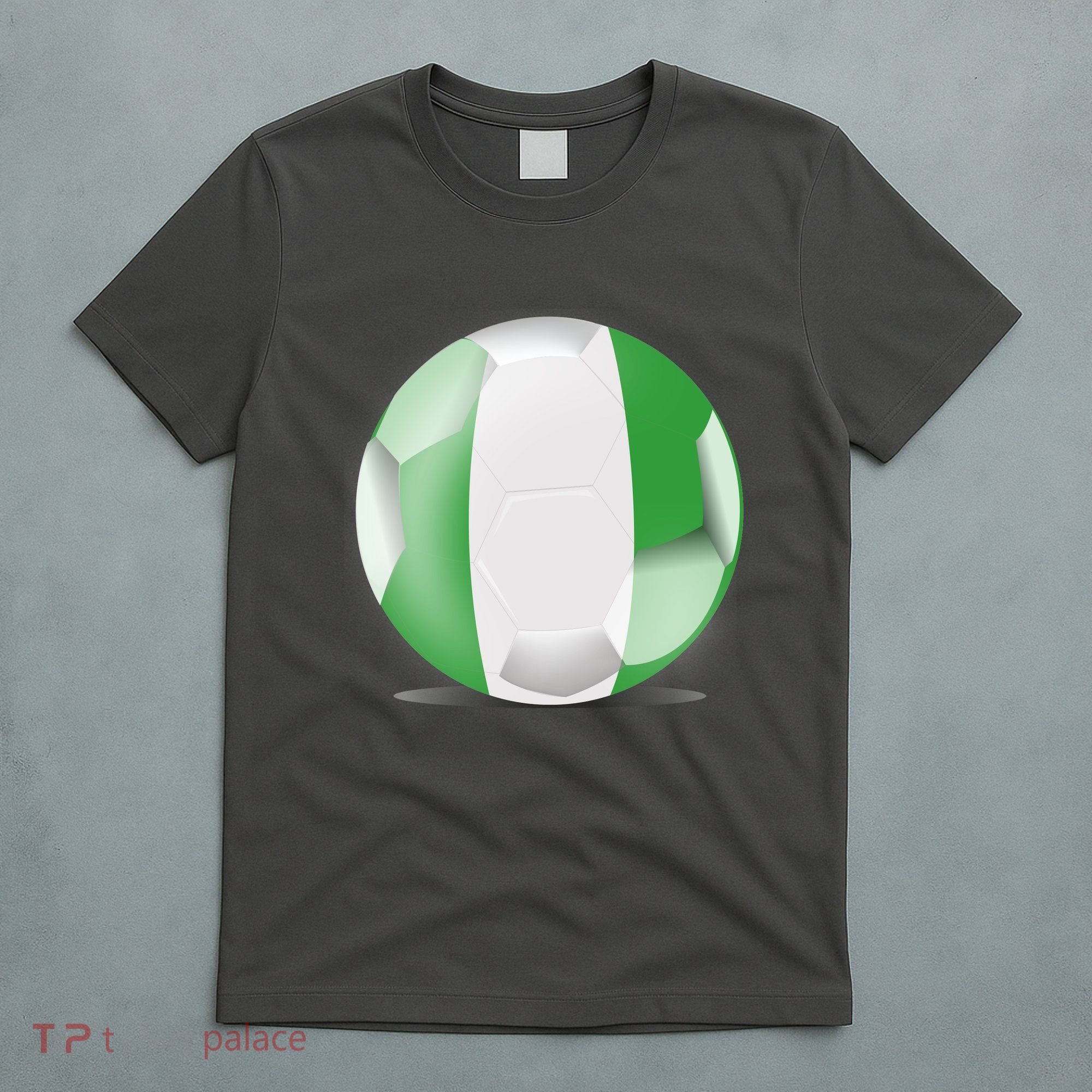 Soccer Ball Country Flag Nigeria T-Shirt