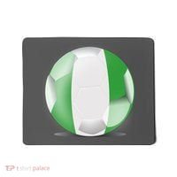 Soccer Ball Country Flag Nigeria Mousepad thumb 0