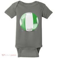 Soccer Ball Country Flag Nigeria Baby Bodysuit thumb 0