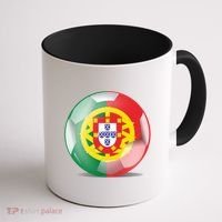 Soccer Ball Country Flag Portugal Coffee Mug thumb 1
