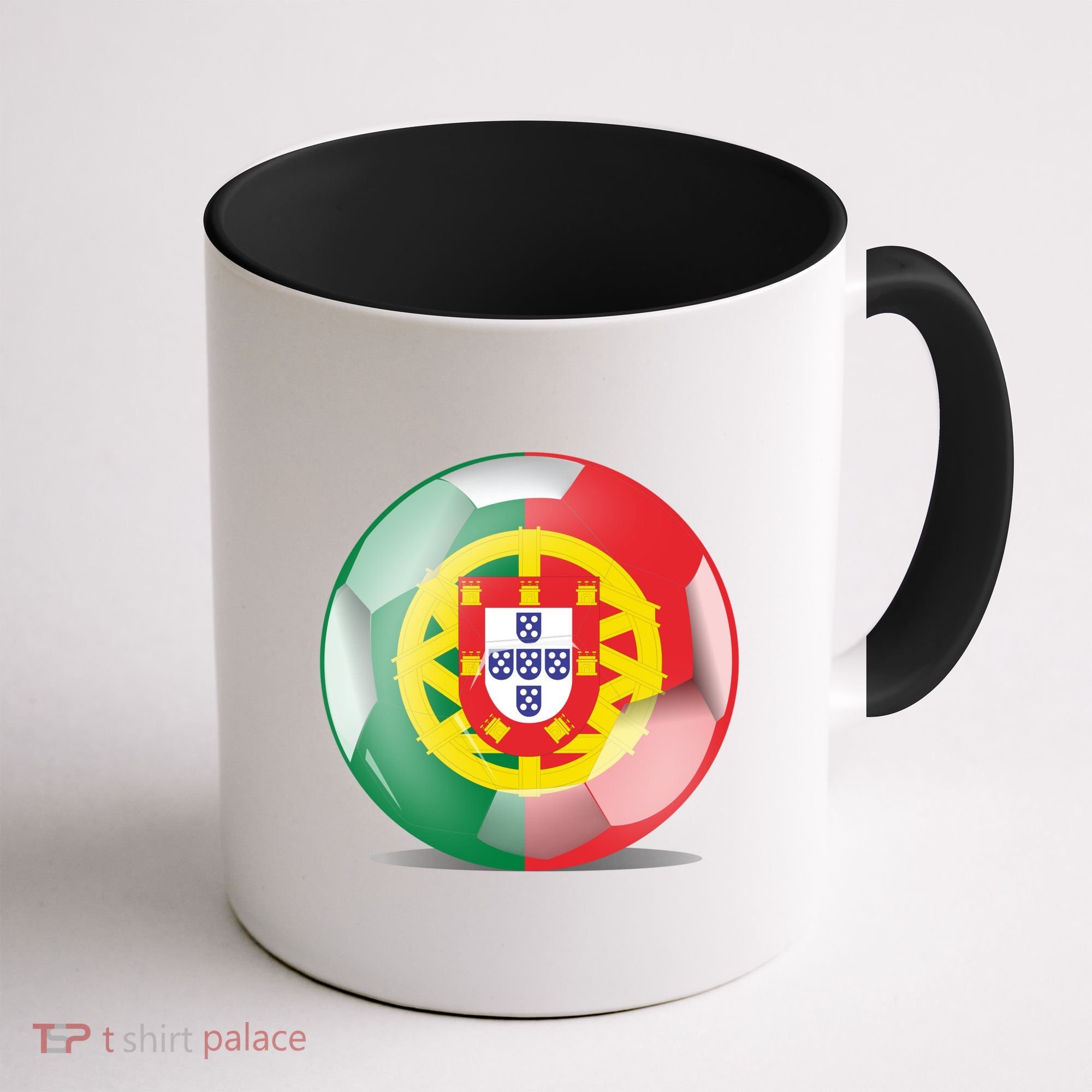 Soccer Ball Country Flag Portugal Coffee Mug