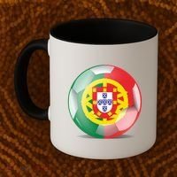 Soccer Ball Country Flag Portugal Coffee Mug thumb 2
