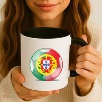 Soccer Ball Country Flag Portugal Coffee Mug thumb 3