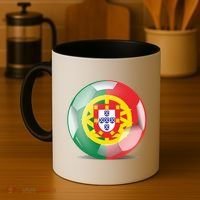 Soccer Ball Country Flag Portugal Coffee Mug thumb 4