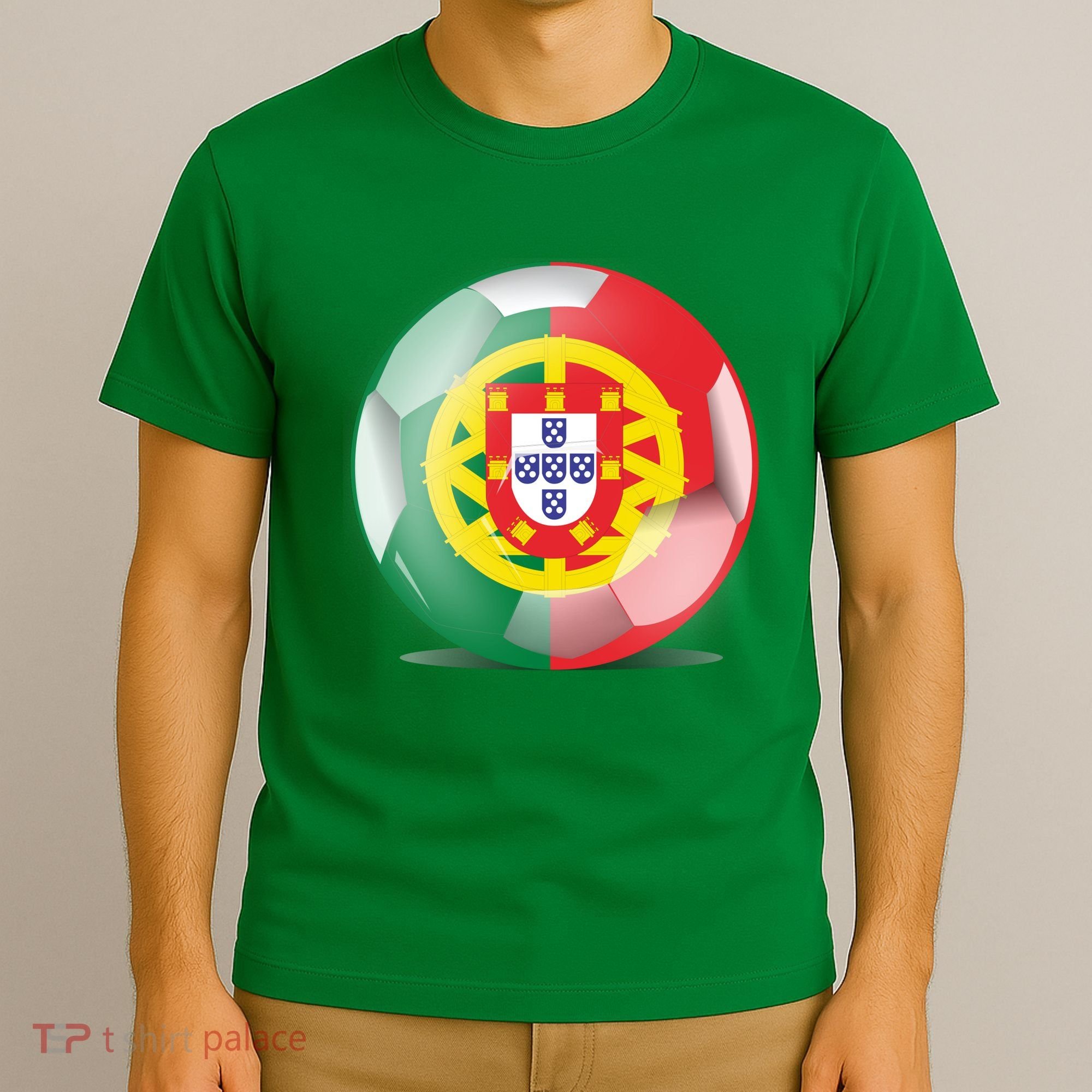 Soccer Ball Country Flag Portugal T-Shirt