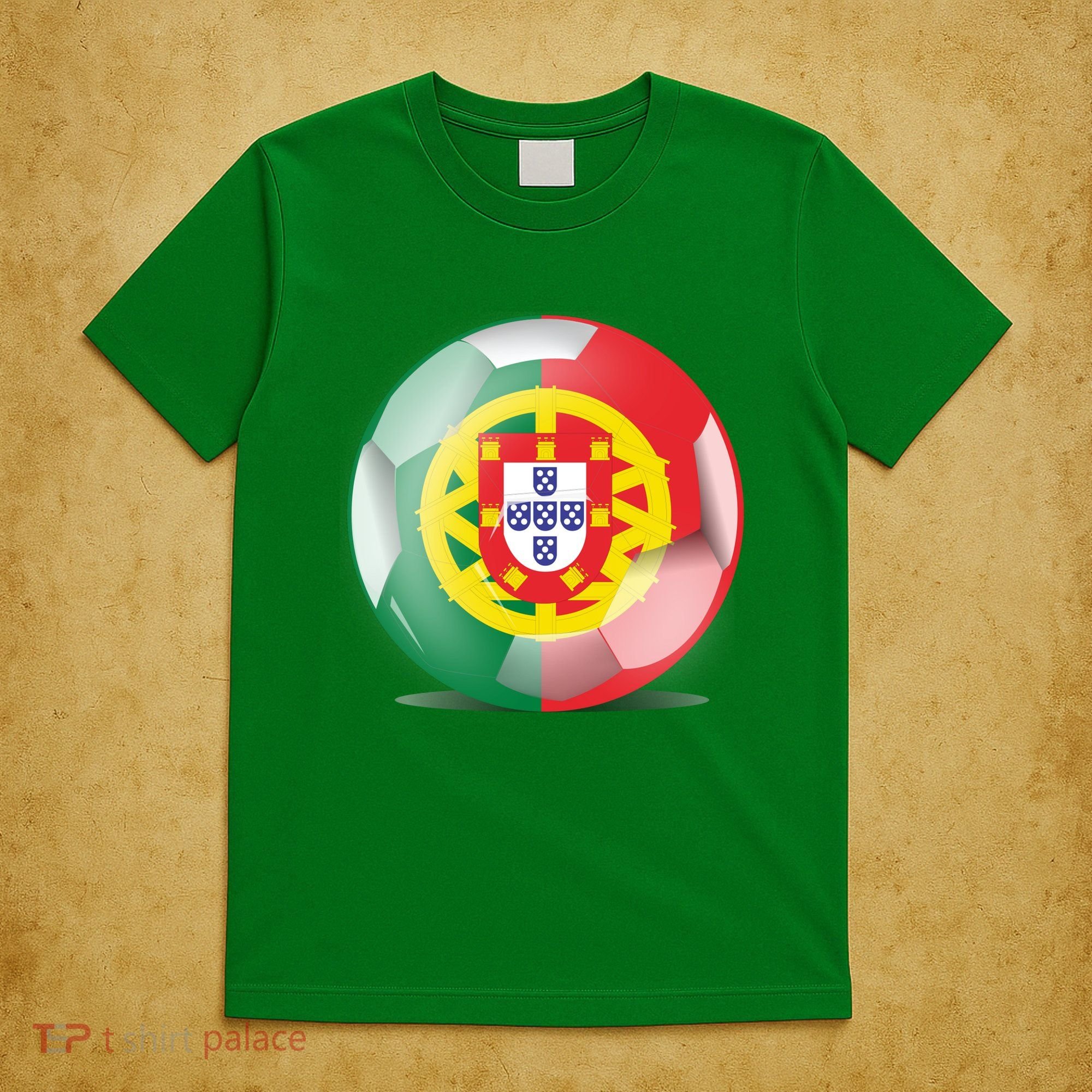 Soccer Ball Country Flag Portugal T-Shirt