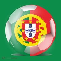Soccer Ball Country Flag Portugal Ornament thumb 1