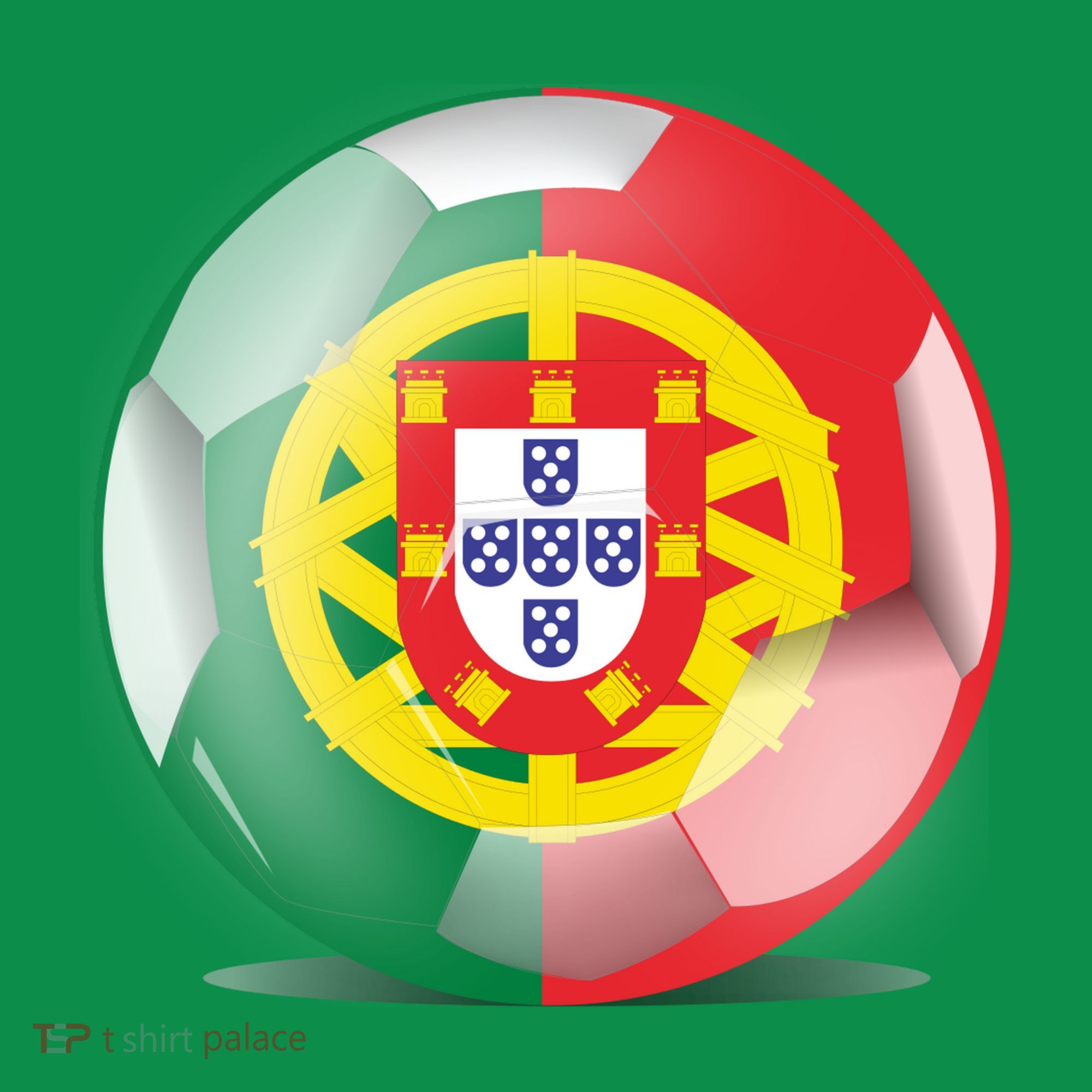 Soccer Ball Country Flag Portugal Ornament