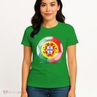 Soccer Ball Country Flag Portugal Women's T-Shirt thumb 4