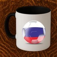 Soccer Ball Country Flag Russia Coffee Mug thumb 2