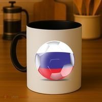 Soccer Ball Country Flag Russia Coffee Mug thumb 4