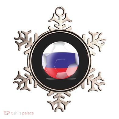 Soccer Ball Country Flag Russia Ornament