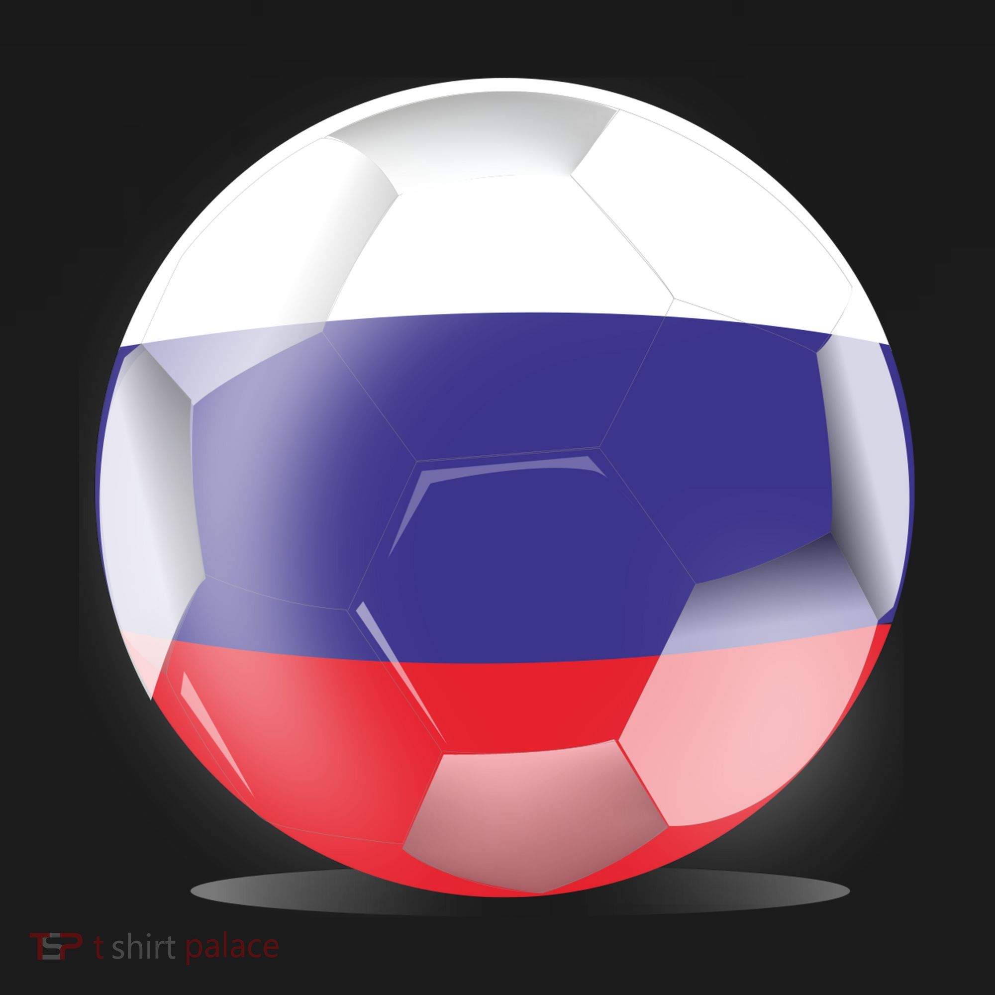 Soccer Ball Country Flag Russia Ornament