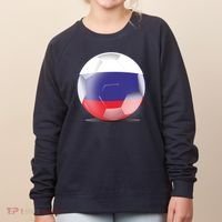 Soccer Ball Country Flag Russia Women's Sweatshirt thumb 0