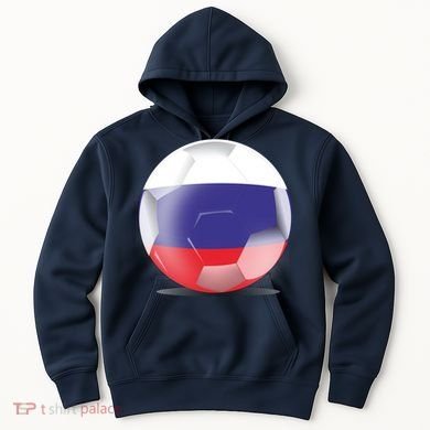 Soccer Ball Country Flag Russia Hoodie