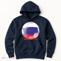 Soccer Ball Country Flag Russia Hoodie thumb 0