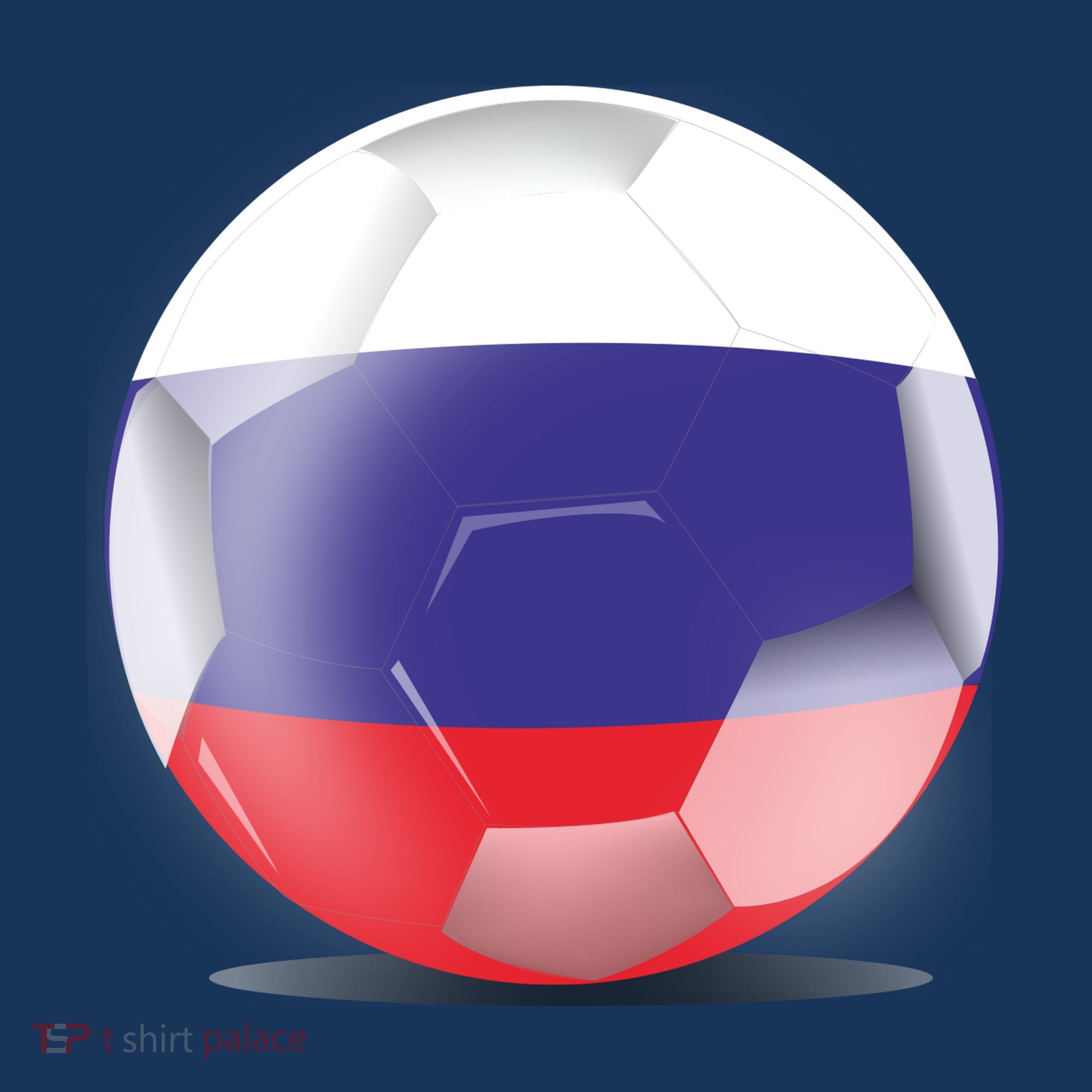Soccer Ball Country Flag Russia Hoodie