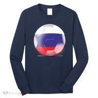 Soccer Ball Country Flag Russia Long Sleeve Shirt thumb 0