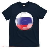 Soccer Ball Country Flag Russia T-Shirt thumb 0
