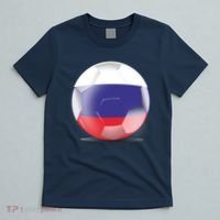 Soccer Ball Country Flag Russia T-Shirt thumb 5