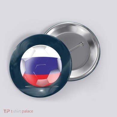 Soccer Ball Country Flag Russia Button