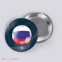 Soccer Ball Country Flag Russia Button thumb 0