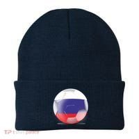 Soccer Ball Country Flag Russia Beanie thumb 0