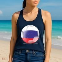 Soccer Ball Country Flag Russia Women's Tank Top thumb 2