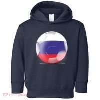 Soccer Ball Country Flag Russia Toddler Hoodie thumb 0