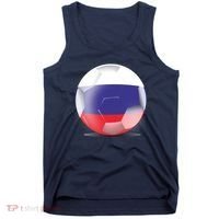 Soccer Ball Country Flag Russia Tank Top thumb 0