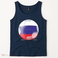 Soccer Ball Country Flag Russia Tank Top thumb 2