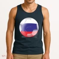 Soccer Ball Country Flag Russia Tank Top thumb 3