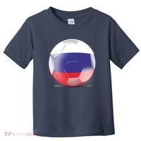 Soccer Ball Country Flag Russia Toddler T-Shirt thumb 0