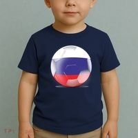 Soccer Ball Country Flag Russia Toddler T-Shirt thumb 2