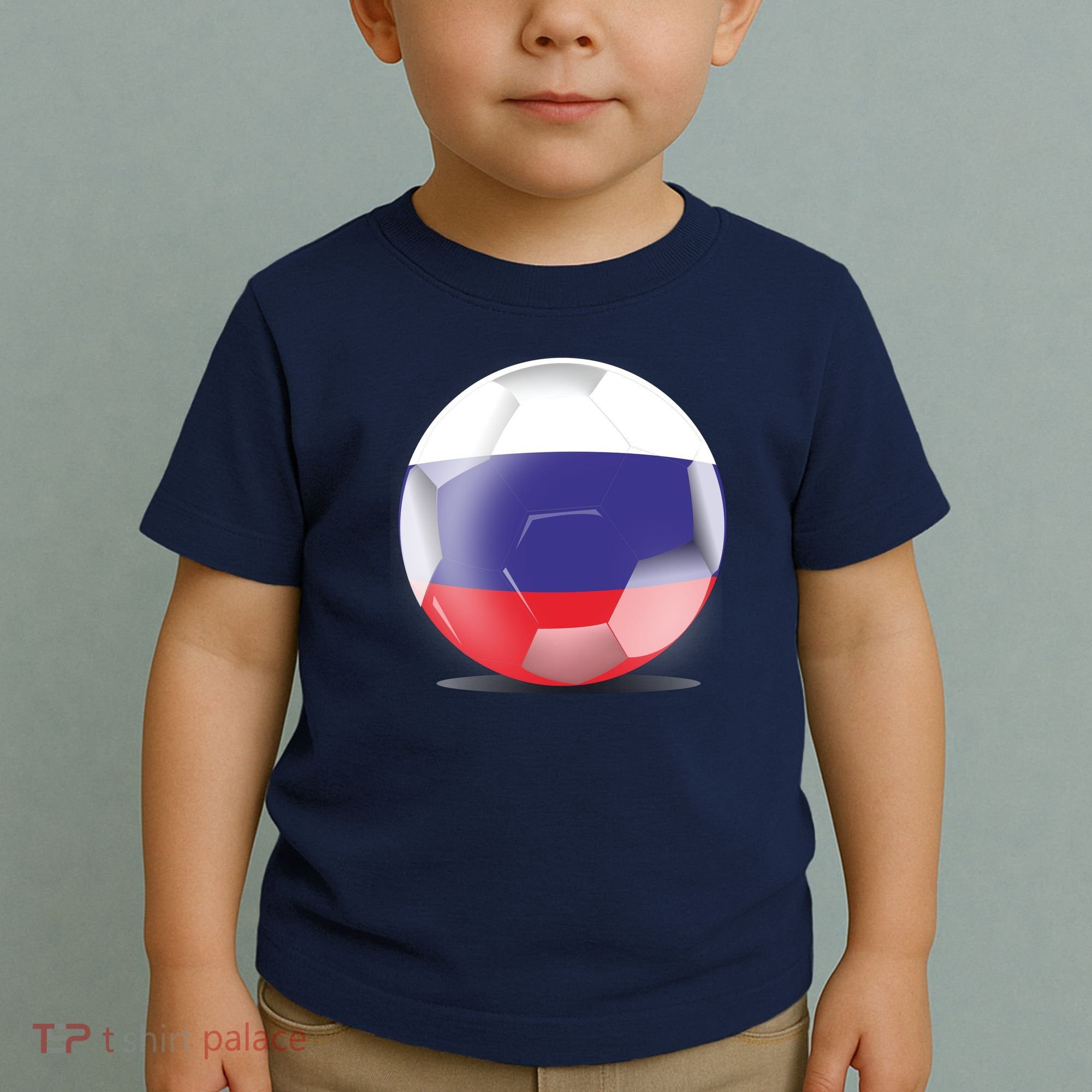 Soccer Ball Country Flag Russia Toddler T-Shirt