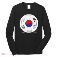 Soccer Ball Country Flag South Korea Long Sleeve Shirt thumb 0