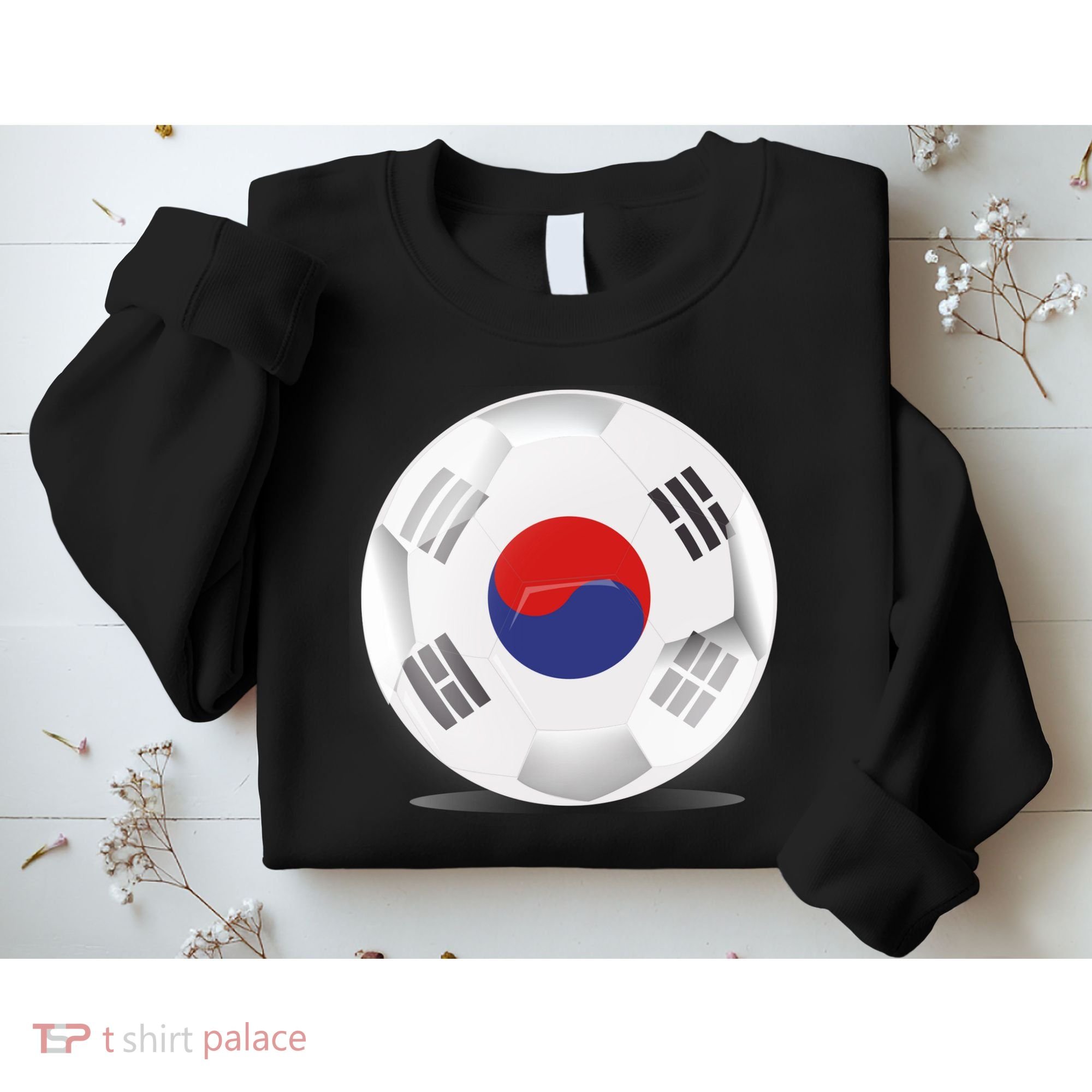 Soccer Ball Country Flag South Korea Sweatshirt