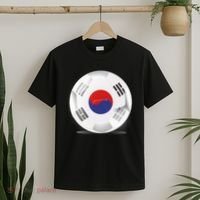 Soccer Ball Country Flag South Korea T-Shirt thumb 2